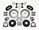 Wilwood Narrow Superlite 6R Front Brake Kit (12.88 in Drilled & Slotted Rotors - Black Calipers) - 1971-1978 Ford Pinto - TCI-IFS ( Based) / Hub Kit | 140-13224-D