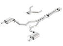 Borla Cat-Back Exhaust – 2015–2017 Ford Mustang GT 5.0L V8 3in pipe 4in tip - product image 2