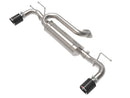 aFe Takeda 3 in. to 2.5 in. 304 Stainless Steel Axle-Back Exhaust System (Carbon Fiber Tip) – 19–22 Mazda 3 2.5L I4