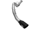 aFe MACH Force-XP 5 in. Stainless Steel DPF-Back Exhaust System (Black Tip) – 15 Ford Turbo Diesel 6.7L V8