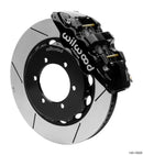 Wilwood AERO4 Brake Kit (14.25 in GT Slotted Rotors - Black Calipers) - 1997-2018 Nissan - Spec Fronttruck Y61 Patrol / Includes Brake Lines | 140-15525