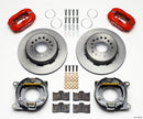 Wilwood Forged Dynalite Brake Kit (Red Calipers) - 1955-1957 Chevrolet - Park 2.34 in Offset / Pro Street / Parking Brake | 140-11348-R