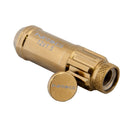 NRG 700 Series M12 X 1.5 Steel Lug Nut with Dust Cap Cover Set 21 Pc with Locks & Lock Socket – Chrome Gold