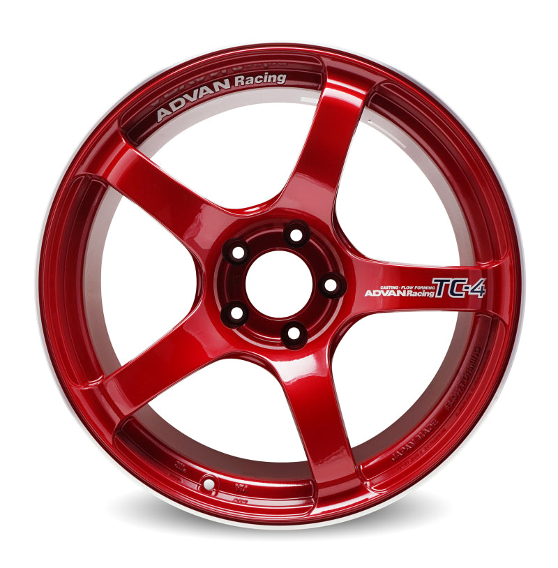 ADVAN TC-4 Wheel - 18x9.5 +45 | 5x120 | Racing Candy Red & Ring