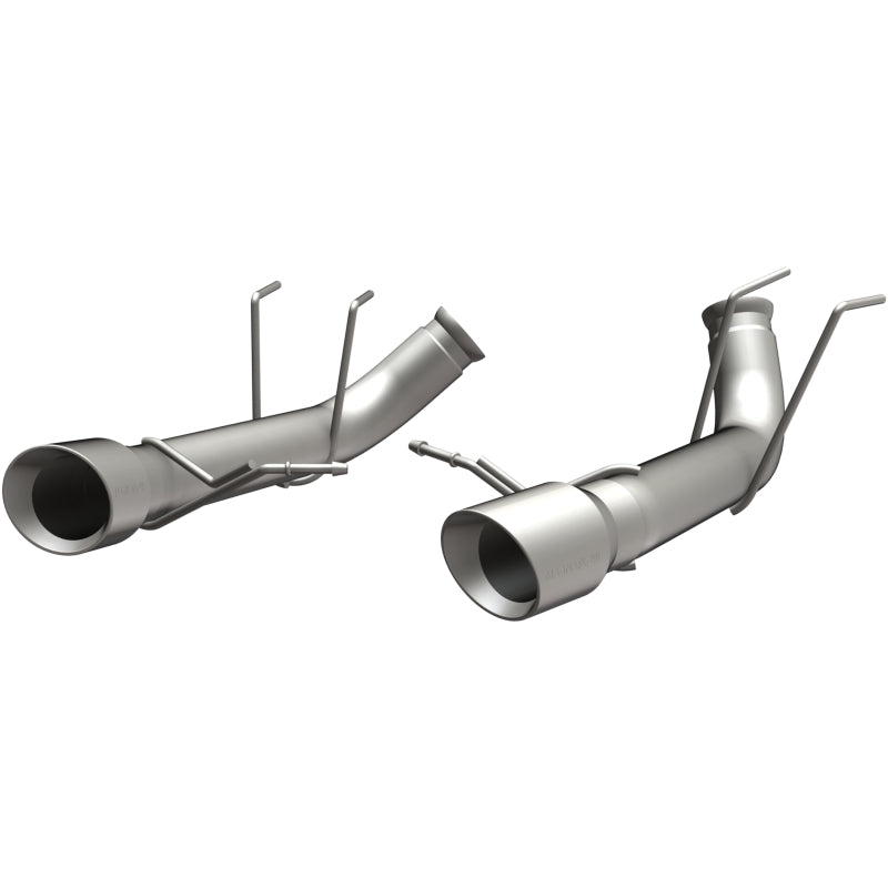 MagnaFlow 13 Ford Mustang Dual Split Rear Exit Stainless Axle-Back Cat Back Exhaust (Competition)