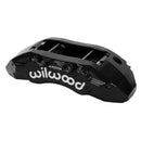 Wilwood TX4R Left Brake Caliper - 1.62/1.38 in Piston Bores / 1.25 in Rotor Thickness / Black | 120-16731-BK