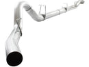 aFe ATLAS 5 in. Aluminized Steel DPF-Back Exhaust System (Polished Tip) – 15 Ford Diesel 6.7L V8 Turbo Diesel