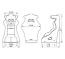 NRG FIA Competition Seat with Competition Fabric/ FIA homologated/ Head Containment - Medium