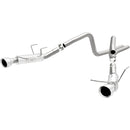 Magnaflow 2014 Ford Mustang V6 3.7L Comp Series Dual Split Rear Polished Stainless C/B Perf Exhaust