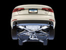 AWE Tuning Audi B9 A4 Touring Edition Exhaust Dual Outlet - Chrome Silver Tips (Includes DP)