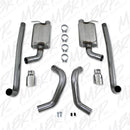 MBRP 3" Dual Rear Exit T304 Stainless Steel Race Profile Cat-Back Exhaust w/ 4.5" Tips – 2011-2012 Ford Mustang Shelby GT500 – MBRP S7260304