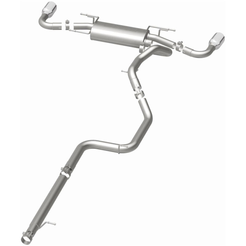 MagnaFlow 10-12 Mazda 3 L4 2.5L Hatchback Split Rear Exit Stainless Cat Back Performance Exhaust