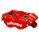 Wilwood Forged Dynalite-M Brake Caliper - 1.38 in Piston Bore / 0.810 in Rotor Thickness / Red | 120-17770-RD