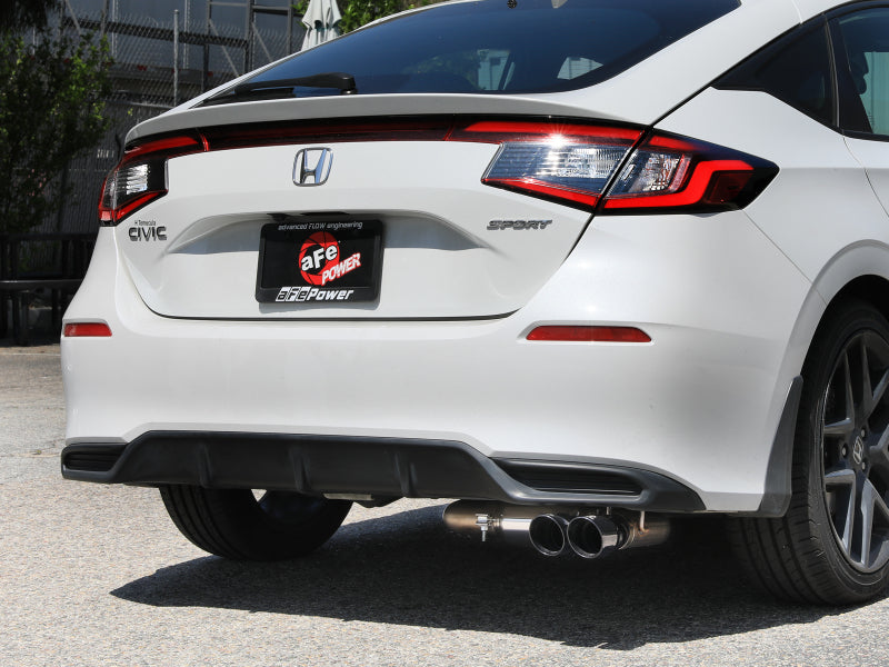 aFe POWER Takeda 2.5in 304 SS Cat-Back Exhaust System - 22-25 Honda Civic