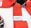 NRG FIA 6pt 2in. Shoulder Belt for HANS Device/ Rotary Cam Lock Buckle/ 3in. Waist Belt - Red