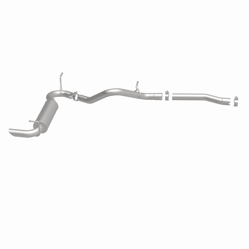 MagnaFlow 12-14 Jeep Wrangler 3.6L Single Straight Rear P/S Exit Stainless C/b Perf Exhaust-Comp