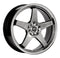 ENKEI EV5 Wheel - 17x7.0 +45 | 4x100/4x114.3 | Hyper Black w/ Machined Lip