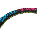 NRG Reinforced Steering Wheel - Oak Tree Outlaws 3in Deep/5mm Black Spk 350mm Wheel - Black Perf Lthr