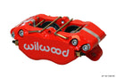 Wilwood Dynapro Brake Caliper - 1.75 in Piston Bore / 0.81 in Rotor Thickness / Red / Dust Boot | 120-11482-RD