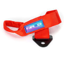 NRG Universal Tow Strap 24in Adjustable - Black – Red
