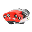 Wilwood Electronic Parking Brake Right Caliper - 0.62 in Rotor Thickness / Red Powder Coat / 4.75 in Mounting Centers / Lug Mount | 120-16980-RD