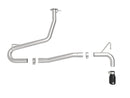 aFe Takeda 2.5" 304 Stainless Steel Axle-Back Exhaust without Muffler with Polished Tip 2018–2022 Hyundai Kona 1.6L Turbo AWD