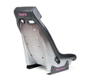 NRG GT Retro Bucket Seat - Black PVC Leather Black Stitching Multicolor Fiberglass Back with Glitter