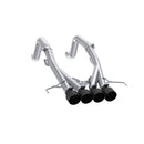 MBRP 3" Quad Rear Exit T409 Stainless Steel Axle-Back Muffler Bypass – 2014-2019 Chevrolet Corvette C7 6.2L – MBRP S7008304BT