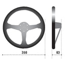 Sparco L777 Steering Wheel - 350mm / 63mm Dish / Leather