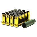 MUTEKI SR48 48mm Open End Lug Nuts - 12x1.50 | Yellow Chrome