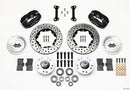 Wilwood Forged Dynalite Front Brake Kit (11.00 in Drilled & Slotted Rotors - Black Calipers) - 1982-1992 Chevrolet Camaro / 1982-1992 Pontiac Firebird | 140-11012-D