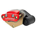 Wilwood Electronic Parking Brake Left Caliper - 1.25 in Piston Bore / 1.25 in Rotor Thickness / Red Powder Coat / 2.00 in Mounting Centers / Lug Mount | 120-18278-RD
