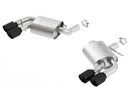 Borla Axle-Back Exhaust – 2016–2018 Chevy Camaro V8 SS Rear Section without Dual Mode Valves Ceramic Black - Borla exhaust system