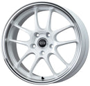 ENKEI PF01SS Wheel - 17x9.5 +48 | 5x114.3 | White w/ Machined Lip