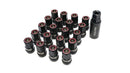 Wheel Mate Muteki HR38 Open-End Lug Nut Kit – 38mm – M12x1.50 Titanium Chrome Red