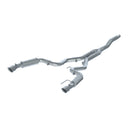 MBRP 3" Dual Rear Exit Black-Coated Aluminized Steel Street Profile Cat-Back Exhaust – 2015-2018 Ford Mustang EcoBoost 2.3L Coupe (S550) – MBRP S7274BLK same MBRP product-family image