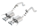 Borla Axle-Back Exhaust – 2014–2015 Chevy Corvette C7 with AFM without NPP Rear Section Quad Tips - product image 2