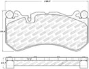 StopTech Sport Brake Pads – 2014-2018 Audi RS7 product image 2
