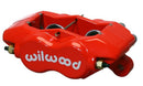 Wilwood Forged Dynalite Brake Caliper - 1.75 in Piston Bore / 1.10 in Rotor Thickness / Red | 120-13846-RD