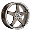 ENKEI EV5 Wheel - 17x7.0 +45 | 4x100/4x114.3 | Matte Bronze w/ Machined Lip