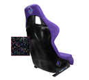 NRG Prisma Fiberglass Bucket Seat – Large – Purple / Alcantara