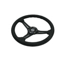 NRG Reinforced Suede Racing Steering Wheel 350mm / 2.5in Deep / 4mm Matte Black Spoke – Default Title