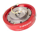 NRG Thin Steering Wheel Quick Release – Red
