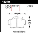 HAWK Performance HT-10 Race Brake Pads (Front) - 97-08 Porsche Boxster / 07-08 Cayman w/ Iron Discs