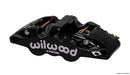 Wilwood AERO4 Left Brake Caliper - 1.88/1.62 in Piston Bores / 1.25 in Rotor Thickness / Black | 120-13286-BK