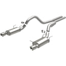 MagnaFlow 13 Ford Mustang Dual Split Rear Exit Stainless Cat Back Performance Exhaust (Street)