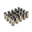 Wheel Mate Muteki HR50 Open-End Lug Nut Kit – M14x1.50 / 50mm – Titanium Chrome Blue