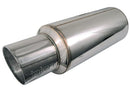 Injen SES Universal Muffler – 2 3/8 Universal Muffler with Stainless Steel resonated rolled tip (Injen embossed logo)