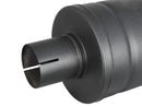 aFe MACH FORCE-Xp 409 Stainless Steel Muffler with Black finish 2.5" Inlet & Outlet 14" x 16" Diameter