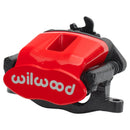 Wilwood Combination Parking Brake Left Brake Caliper - 0.38 in Rotor Thickness / Red / CPB | 120-18210-RD